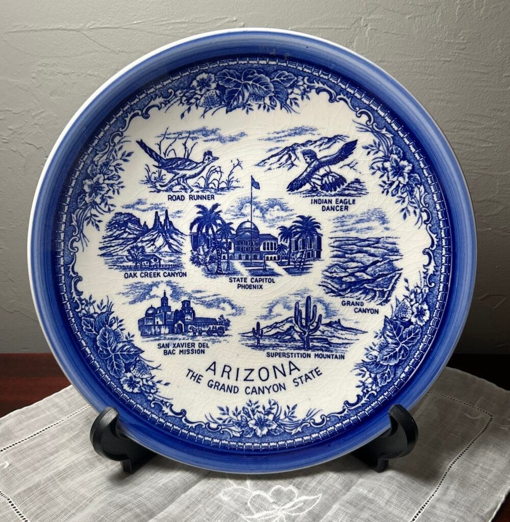 vintage Arizona state souvenir plate